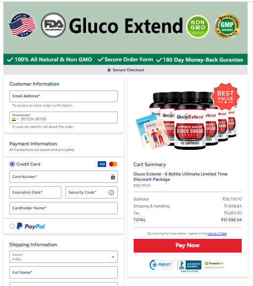 Gluco Extend Secure-Checkout